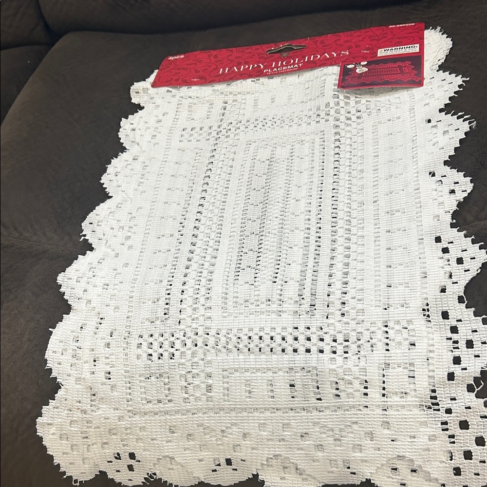 White Lace Table Runner